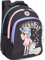 Школьный рюкзак Grizzly RG-461-2 (черный) - 