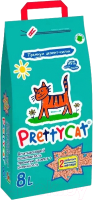 Наполнитель для туалета Prettycat Premium с део-кристаллами / 621588 (4кг/8л)