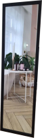 Зеркало A+T Home Decor в багетной раме Соты 34x120см / 251522 (черный) - 