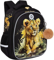 Школьный рюкзак Grizzly RAz-486-9 (черный) - 