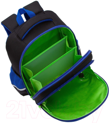 Школьный рюкзак Grizzly RAz-487-11 (черный)