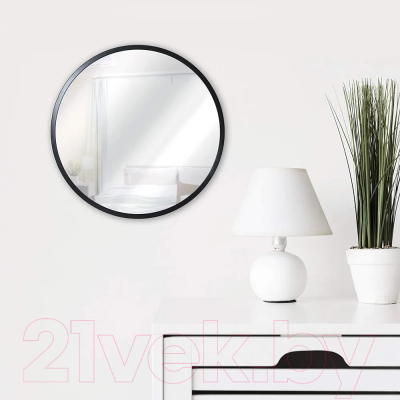 Зеркало A+T Home Decor Round D60см / 445971 (черный)