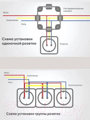 Розетка Ovivo Grano 400-110300-907 (дымчатый)