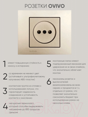 Розетка Ovivo 600-000313-215 (антрацит)