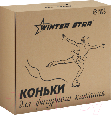 Коньки фигурные Winter Star С мехом / 9193030 (р.38)