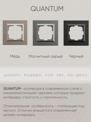 Розетка Ovivo 600-000313-217 (антрацит)