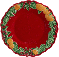 Тарелка закусочная (десертная) Bordallo Pinheiro Рождественская гирлянда BOR65019413 - 