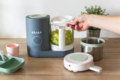 Блендер-пароварка Beaba Babycook Neo Minera Grey EU FR 916710/916712