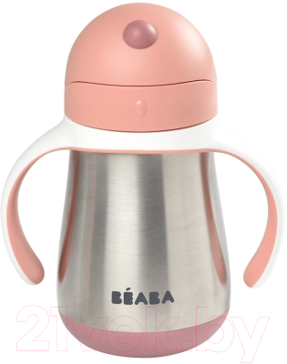 Поильник Beaba Tasse Paille Inox Термос 913482 (250мл, Pink)