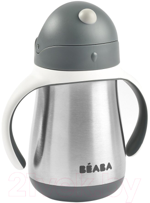 Поильник Beaba Tasse Paille Inox Термос 913536 (250мл, Grey)