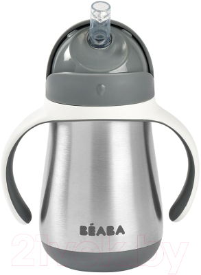 Поильник Beaba Tasse Paille Inox Термос 913536 (250мл, Grey)