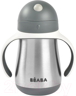 Поильник Beaba Tasse Paille Inox Термос 913536 (250мл, Grey)