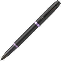 Ручка-роллер имиджевая Parker IM Vibrant Rings T315 Amethyst Purple PVD / 2172950 (черный) - 
