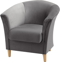 Кресло мягкое AMI Глория (серый) - 