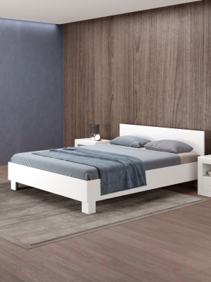 Двуспальная кровать AMI Ваlаnсе 1600 (белый матовый)