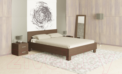 Двуспальная кровать AMI Ваlаnсе 1600 (венге мария)