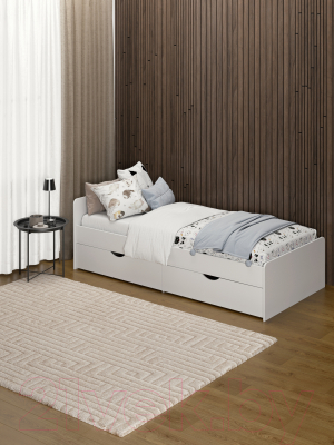 Односпальная кровать AMI Gracia (белый матовый)