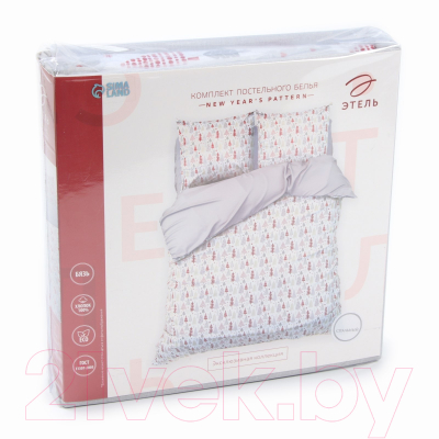 Комплект постельного белья Этель New Year's pattern Евро / 10385171