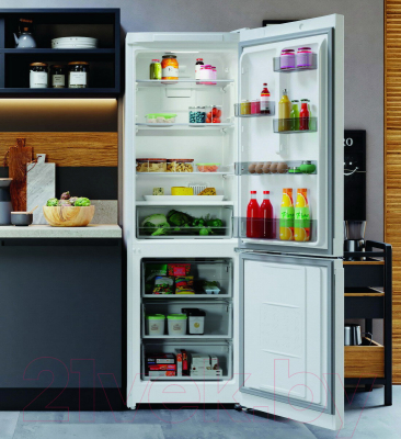 Холодильник с морозильником Hotpoint HT 5180 W