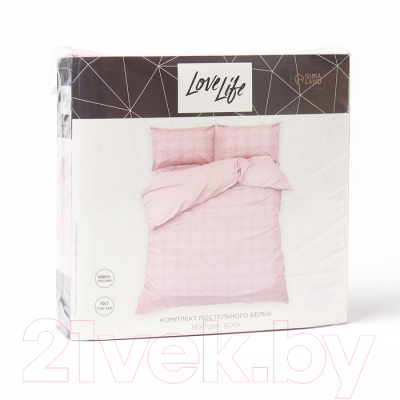 Комплект постельного белья Love Life Texture: rosy 2сп / 10323184