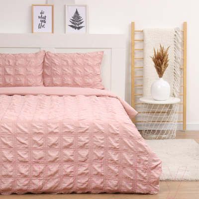 Изображение товара Комплект постельного белья Love Life Texture: rosy Дуэт / 10323186