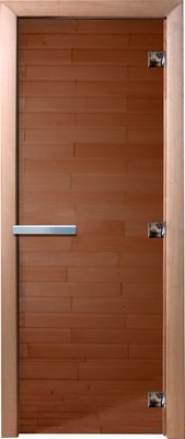 Стеклянная дверь для бани/сауны Doorwood 210х80 / DW00018 (бронза) - 