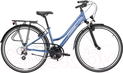 Велосипед Kross Trans 2.0 D 28 blu_whi g / KRTR2Z28X15W002497 (S, синий/белый)