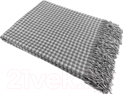 Изображение товара Плед Vladi Марокко Chanel 140x200 / 50207 (белый/серый)