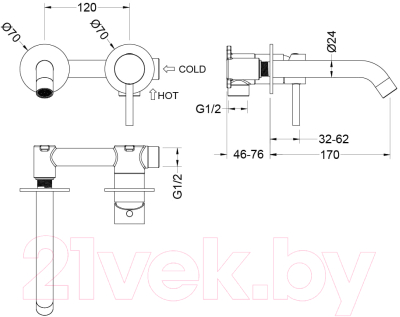 Смеситель Aquatek Европа AQ1313CR