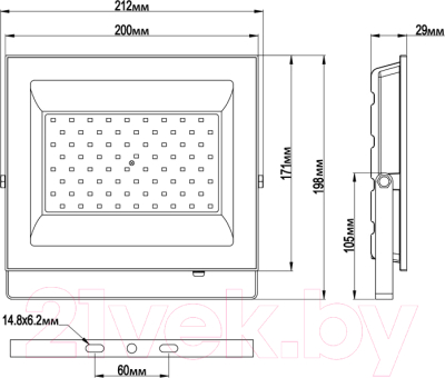 Изображение товара Прожектор LuminArte LFL-100W/06