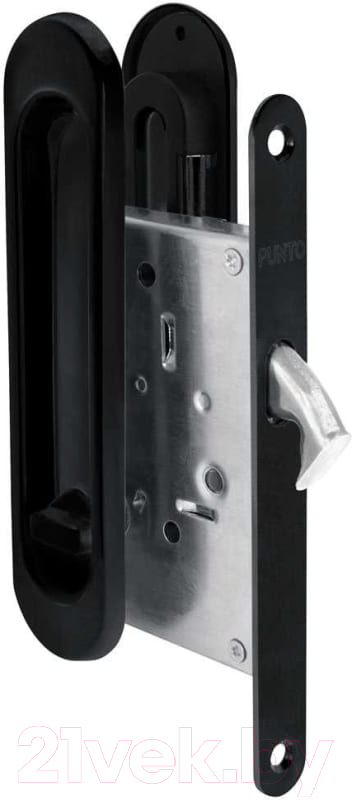 Защелка врезная Punto SH.SL152.KIT011-BK BL-24 (черный)