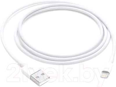 Кабель Apple USB-Lightning / MD818FE/A (1м, белый)
