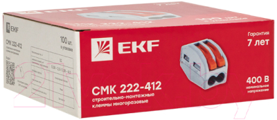Клемма EKF СМК 222-412 / PLC-SMK-412 (1шт)