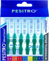 Ершики межзубные Pesitro 0.8мм (6шт, зеленый) - 