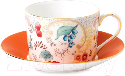 Чашка с блюдцем Wedgwood Вандерласт Цветы / WGW-40032680
