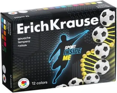 Гуашь Erich Krause Sport Dna / 61773 (12цв) -