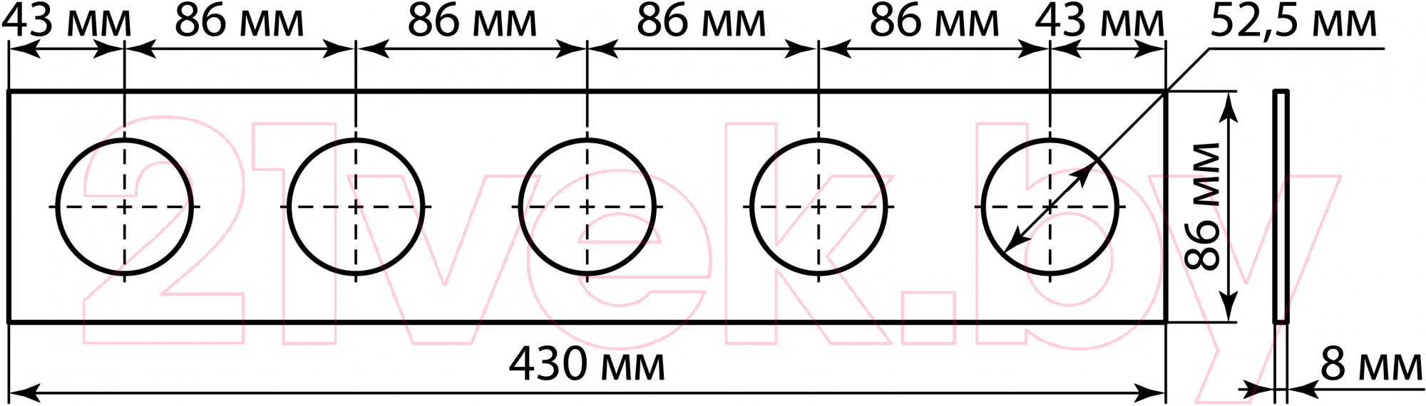 Рамка для выключателя TDM SQ1819-0459