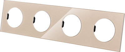 Рамка для выключателей и розеток TDM Байкал / SQ1819-0505 (шампань) - 