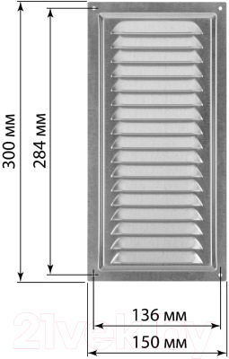 Решетка вентиляционная TDM SQ1807-0713