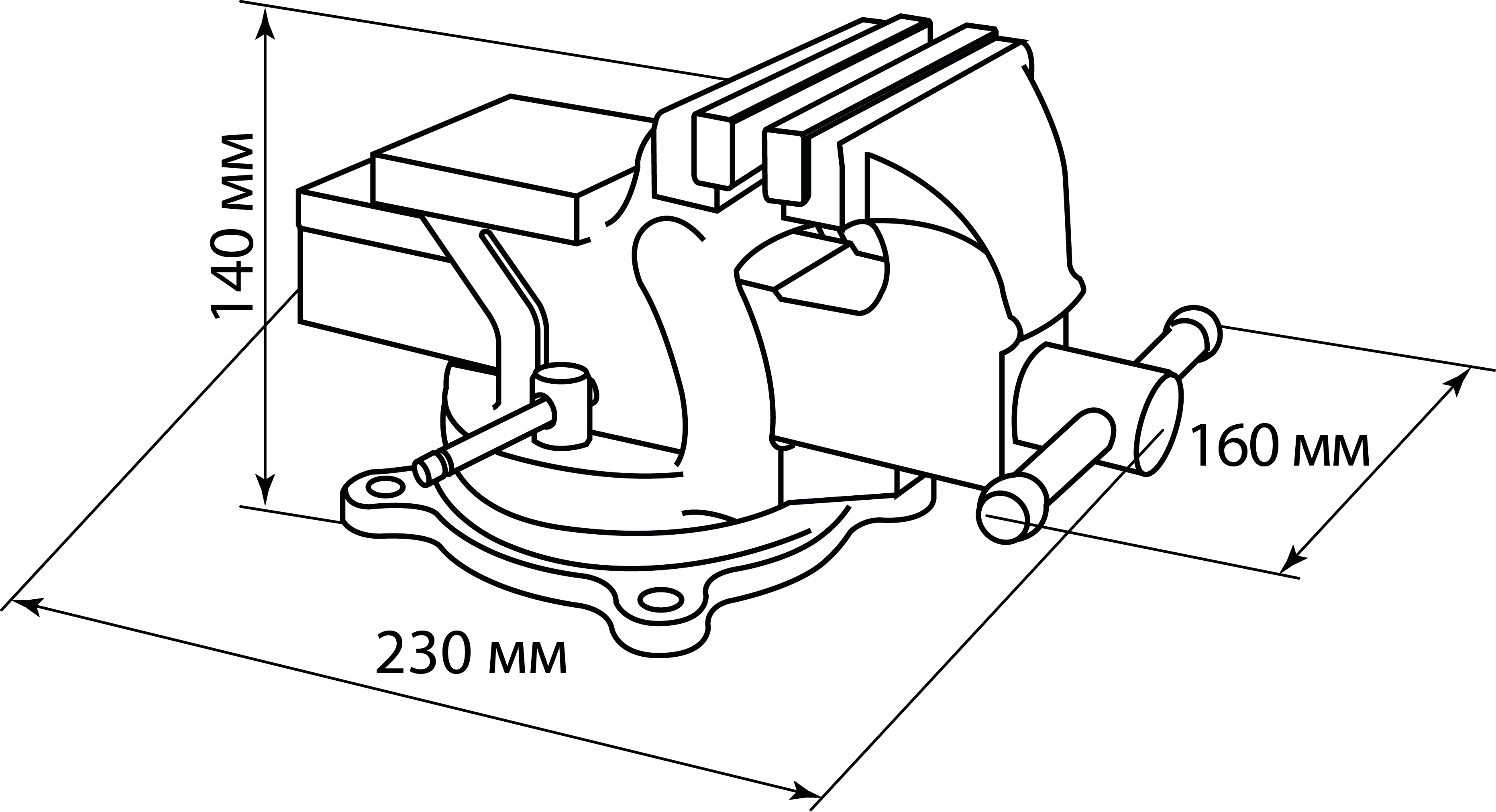 Тиски TDM SQ1026-0131