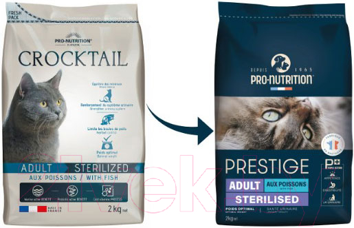 Сухой корм для кошек Flatazor Prestige Adult Sterilised с рыбой