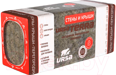 Минеральная вата Ursa Terra Стены и крыши 1200-610-100