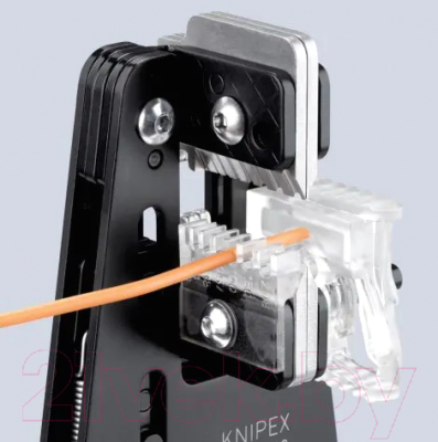 Инструмент для зачистки кабеля Knipex 121202 (со сменными ножами)
