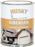 Краска Husky Siberian Акриловая для дерева (900мл, коричневый RAL 8017) - 