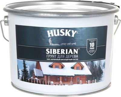 Грунтовка Husky Siberian Биозащитный акриловый для дерева