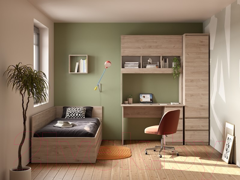 Шкаф-пенал MySTAR Сноули 450 ИВ-121.16 (гикори кингстон) — фото 6
