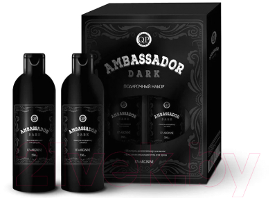 Набор косметики для тела и волос Q.P. Ambassador Dark Шампунь-кондиционер+Гель для душа (250мл+250мл)