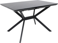 Обеденный стол Аврора Дели Фотопечать 120x151.5x80 (мрамор №9/черный) - 