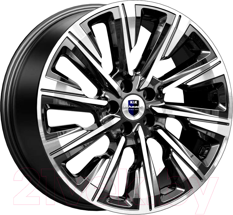 Литой диск K&K Галего 19x7.5" 5x114.3мм DIA 67.1мм ET 49мм Алмаз черный