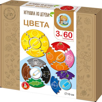 

Развивающая игра, Мои первые пазлы. Цвета / 05438